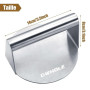 GWHOLE Presse à Burger Rond, Acier Inoxydable Antiadhésive pour Barbecue | Smash Burger Rond, Conception ronde, Poignée monobloc