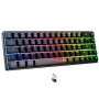 The G-Lab Keyz Hydrogen WL - Clavier Gamer sans Fil 60% RGB Noir AZERTY FR | Sans Fil Triple Mode 2.4GHz/Bluetooth/Filaire, Form