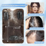 WORLDSTAR Postiche Cheveux Naturel,Frange Française à Clips,15g,10Pouces | Base 2.8×4.5 Pouces,Frange Naturelle Marron Foncé Ave
