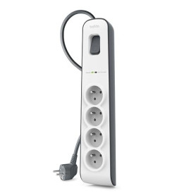 Belkin Parafoudre 4 prises, 525 Joules, cordon 2 m Blanc
