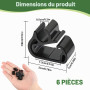 Lot de 6 Clips de Serrage pour Peugeot 3008 5008 Citroën C5 DS7 | Colliers de Fixation Robustes,Clips Essuie-Glace pour Fixation