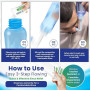 PLUSQMED Boîte de 55 sachets de sel de rinçage nasal de 2,7 g, sel de pot Neti, sel d'irrigation nasale, soulagement des sinus,