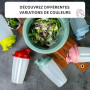 Westmark Gobelet Mélangeur/Shaker avec Echelle/Graduation de mesure, Disque Mélangeur amovible et Bec verseur refermable, Capaci