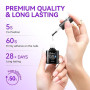 Colle Faux Ongles Gel 6 en 1 UV Colle Capsule Americaine Ongle 2PCS 16ml | Gelike ec Extra Forte Gummy Base Pose americaine Nail