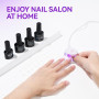 Colle Faux Ongles Gel 6 en 1 UV Colle Capsule Americaine Ongle 2PCS 16ml | Gelike ec Extra Forte Gummy Base Pose americaine Nail