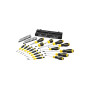 STANLEY Stht0-62143 Coffret De Vissage 57 Pièces - Tournevis Standard / Phillips Et Porte Embouts -Embouts De 25Mm - Tournevis D