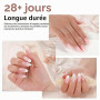 EODCI Rose Rapide Extension D'ongles En Gel 60g, Long Lasting Nail Builder Gel de Construction Ongle, Acrylic Thickening pour Be
