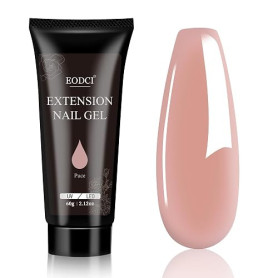 EODCI Rose Extension D'ongles En Gel 60g, Long Lasting Nail Builder Gel de Construction Ongle, Acrylic Thickening pour Beginner