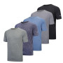 fovdtaa Lot de 5 t-shirts de sport pour homme à manches courtes et encolure ronde, matière perméable à l’air
