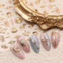 JMEOWIO Sticker 3D pour ongles avec lune dorée, étoile de serpent, autocollant, 5D, stéréoscopique, décoration pour ongles, acce