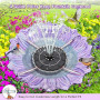 SZMP Fontaine Solaire Extérieure de Jardin 3.5W Modèle Amélioré 2026, Flottante avec 32 LEDs Colorées, 2000mAh & 8 Buses, Pompe