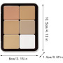 Palette de 12 couleurs d'anticernes et de fards à joues, longue tenue, résistante aux bavures, estompable, 2 en 1 fards à joues