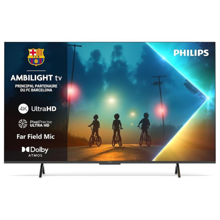 Philips Ambilight 43PUS8200 4K LED Smart TV - Écran 43 Pouces avec Plateforme Pixel Precise Ultra HD, Titan OS et Son Dolby Atmo