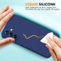Vansdon Coque Compatible avec Samsung Galaxy A17 4G/5G, Bleu Nuit | 2 Film de Protection en Verre trempé, Housse Souple en TPU e