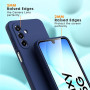 Vansdon Coque Compatible avec Samsung Galaxy A17 4G/5G, Bleu Nuit | 2 Film de Protection en Verre trempé, Housse Souple en TPU e