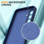 Vansdon Coque Compatible avec Samsung Galaxy A17 4G/5G, Bleu Nuit | 2 Film de Protection en Verre trempé, Housse Souple en TPU e