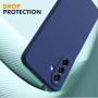 Vansdon Coque Compatible avec Samsung Galaxy A17 4G/5G, Bleu Nuit | 2 Film de Protection en Verre trempé, Housse Souple en TPU e
