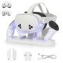 Station de Chargement Growalleter pour Quest 3, Charge et Stockage VR pour Casque et Contrôleurs Tactiles, Support de Base MetaQ