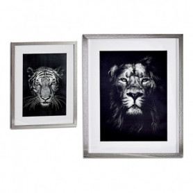 Cadre Lion - Tiger (43 x 3 x 53 cm) 47,99 €