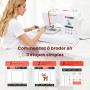 PooLin EOC05 embroidery machine - Machine à broder électronique – Écran tactile LCD 7″, cadres 10×10 cm et 10×23,5 cm, import de