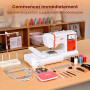 Poolin EOC03 embroidery machine - Machine à broder électronique – Écran tactile LCD 4.3″, cadres 10×10 cm et 10×23,5 cm, import