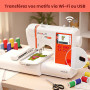 Poolin EOC03 embroidery machine - Machine à broder électronique – Écran tactile LCD 4.3″, cadres 10×10 cm et 10×23,5 cm, import