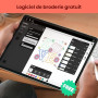 Poolin EOC03 embroidery machine - Machine à broder électronique – Écran tactile LCD 4.3″, cadres 10×10 cm et 10×23,5 cm, import