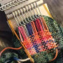 Alnicov Mini métier à Tisser de réparation pour débutants, Outil de Bricolage pour Tricoter Rapidement, réparer des Jeans, des C