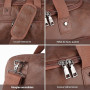 Sac de Voyage Surdimensionné en Cuir imperméable de Voyage Homme PU Cuir Vintage Sport Gym Homme Week-End Duffel Bag