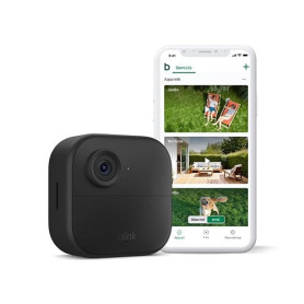 Caméra Blink Outdoor 4: caméra de surveillance connectée HD sans fil, 2 ans d'autonomie, détection de mouvements avancée - camér