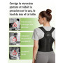 Correcteur Posture Dos Femme Homme: Ceinture Dorsale Lombaire Réglable et Respirante – Soutien Cou Épaules Confortable pour Main