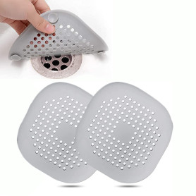2 Pcs Protection de Drain de Silicone, Filtre Evier de Cuisine avec Ventouse, Filtre de Couverture de Drain de Baignoire, Filtre