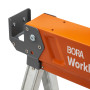 BORA Workhorse XT PM-3360T Lot de 2 chevalets de sciage pliables et réglables en hauteur avec pieds réglables pour entrepreneurs
