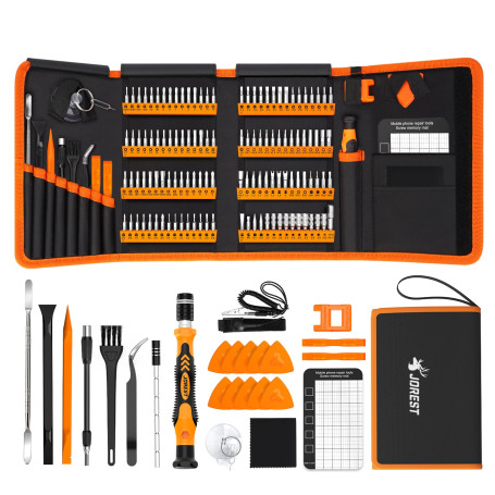 JOREST 145 en 1 Kit de tournevis de précision, outils de réparation pour appareils électroniques, Laptop, iPhone, PC, MacBook, N