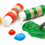 Artecho Peinture Acrylique 18×59 ml, Peintures pour Artiste, pour Papier, Roche, Bois, céramique, Tissu.