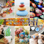 ABEIER Peinture Acrylique, 24 Couleurs × 60ml, Kit de Peinture Acrylique avec 12 Pinceaux, Non Toxique, Riche Pigmentée, pour Pa