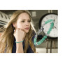 10:10 Bracelet avec pierres d'Aventurine naturelle diamètre 6 mm, perles diamantées en acier inoxydable hypoallergénique, bracel