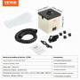 VEVOR Extracteur de Fumée de Soudage 100 W Extracteur de Fumées de Soudure Filtre à 3 Couches Débit d'Air 240 m³/h Absorbeur de 