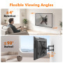 GRIFEMA Support Mural TV Orientable 26-65 Pouces, Charge Max. 35 kg | Bras TV Mural Inclinable & Extensible, Accroche TV Mural, 