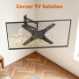 GRIFEMA Support Mural TV Orientable 26-65 Pouces, Charge Max. 35 kg | Bras TV Mural Inclinable & Extensible, Accroche TV Mural, 