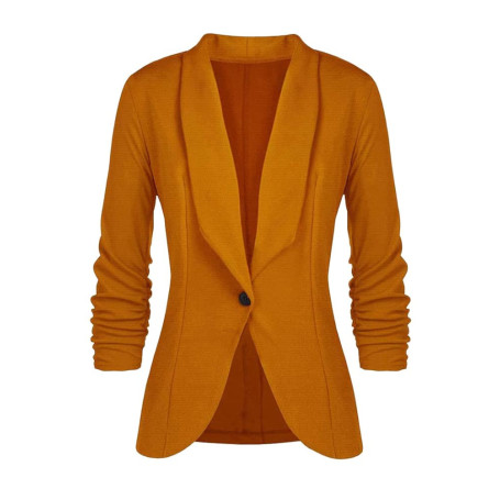 Tomwell Femme Élégant Blazer Femme Chic Veste Blazers Veste De Costume Manche Longue OL Bureau Affaires Pockets Boutons Costume 