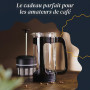 ESPRO P3 French Press – Cafetière et thé avec Double Micro-Filtre, Infusion sans Grains et sans amer, Cadre en Acier Inoxydable 