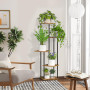 Digtokore Support Plantes Intérieur à 5 Niveaux, Étagère Plante En Métal | Présentoir d'angle pour pots de fleurs, Porte Plante 