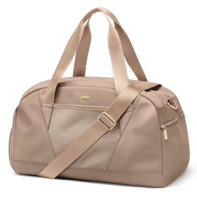 VNINE Sac de Voyage 51.8L Weekend Sac à bandoulière, Sac de Sport Séparé Sec et Humide Bag Imperméable pour Femme Homme Sport Gy