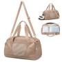 VNINE Sac de Voyage 51.8L Weekend Sac à bandoulière, Sac de Sport Séparé Sec et Humide Bag Imperméable pour Femme Homme Sport Gy