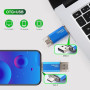 CLé USB 128Go, 2 en 1 OTG Flash Drive USB 2.0 Type C Pen Drive 128 Go Memory Stick pour Smartphone, PC, Ordinateur Portable Stoc