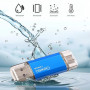 CLé USB 128Go, 2 en 1 OTG Flash Drive USB 2.0 Type C Pen Drive 128 Go Memory Stick pour Smartphone, PC, Ordinateur Portable Stoc