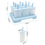 Traxenta 9 Pièces moule glace, popsicle moules réutilisable, ice pop mold | Avec Brosses, Batonnet Glace Et Entonnoirs Pliants e