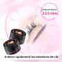 Beauty7 Crème Dissolvant Extension de Cils, Dépose Extension de Cils Individuels, Produit pour Retirer des Cils Extensions 5g La