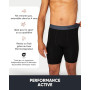 FM London Boxer en Bambou pour Homme, Boxer Long pour Homme en Bambou Ultra Doux, Antifrottements et Évacuant la Transpiration,
